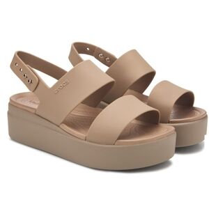 CROCS Women's Beige Platform Sandals